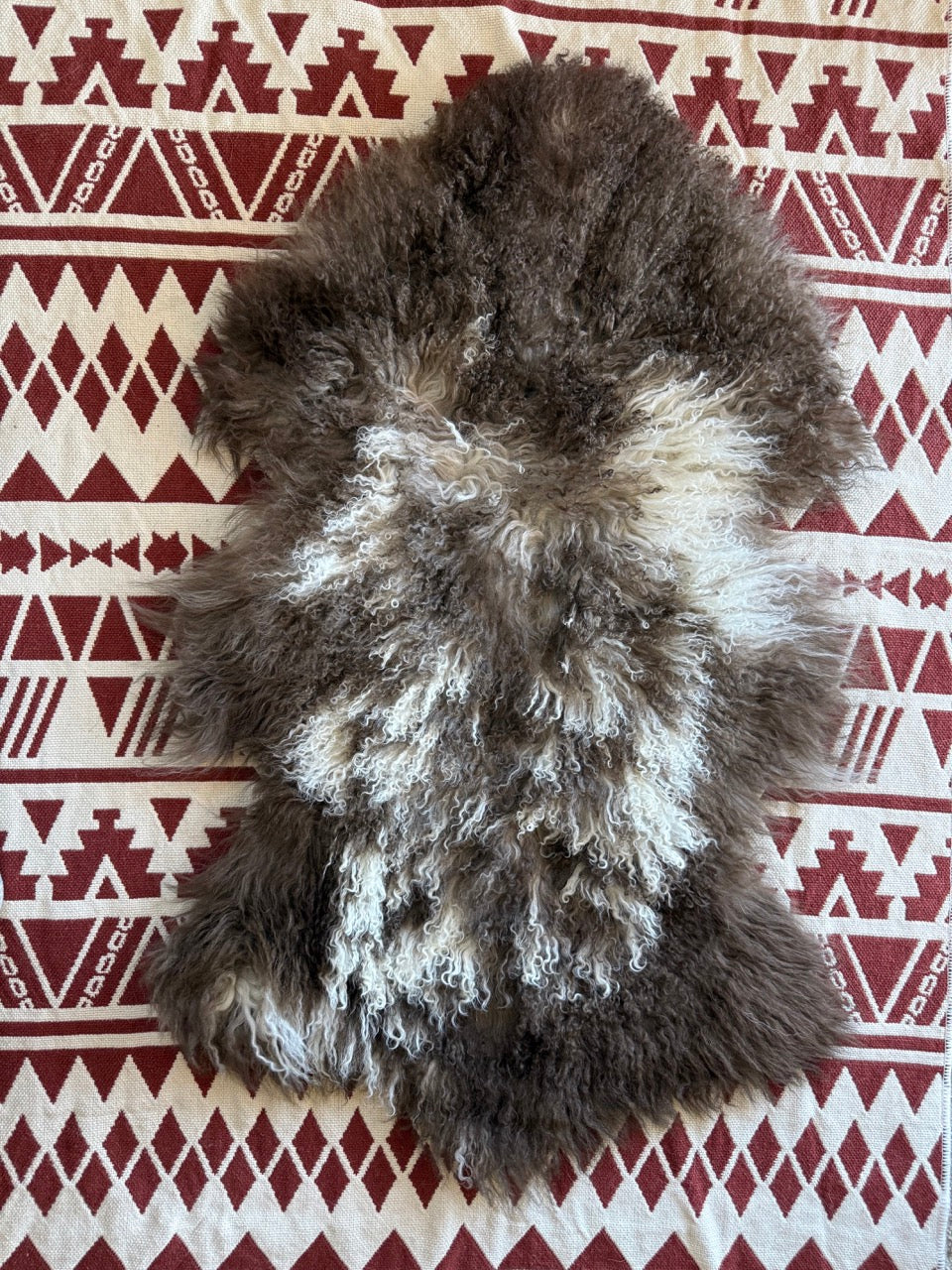 Genuine Curly Wool Sheepskin Rug – Natural Colors