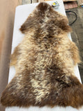 Golden Brown Brindle Medium Wool Sheepskin N013 - 38"