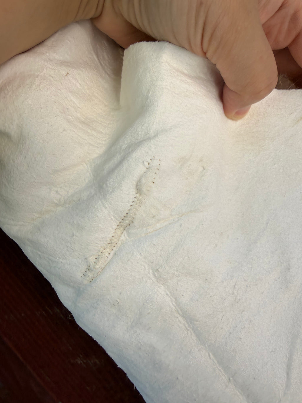 Creamy White Curly Wool Sheepskin N030 - 50"
