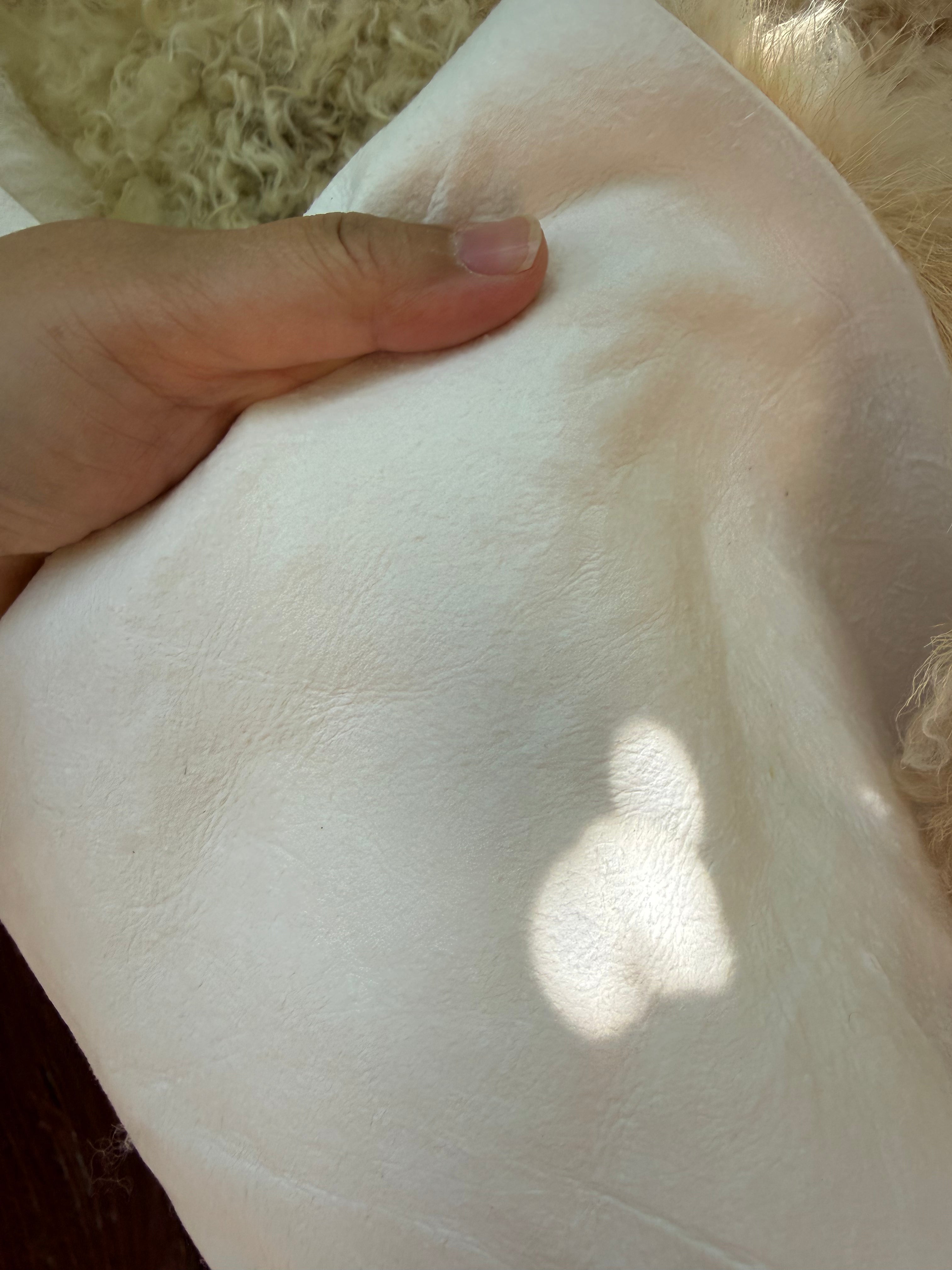 Short Curly Wool Genuine Sheepskin Rug N031 - 46"